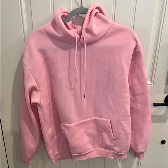 Shein Large Soft Pink Fleece Hoodie - Picture 3 of 7